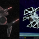 TIE Defenders as they appear in Rebels and in X-Wing vs. TIE Fighter